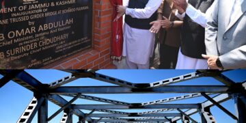 CM Omar Abdullah Inaugurates Vital Rohmoo Bridge over Romeshi Rivulet in Pulwama