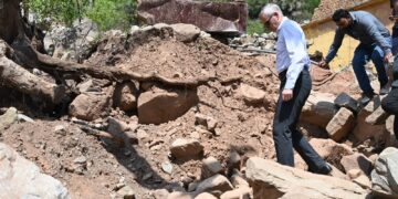 Omar Abdullah Reviews Relief, Restoration Efforts During his Third Visit to Ramban