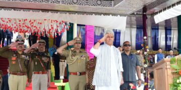 Lieutenant Governor attends Passing Out Parade of the BRTC 16th Batch of J&K Police at PTS Manigam, Ganderbal