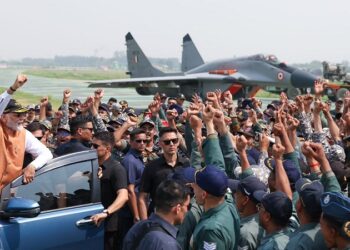 Prime Minister Shri Narendra Modi Interacts with the Brave Air Warriors and Soldiers at Adampur Air Force Station