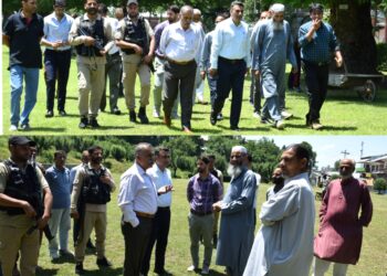 DC reviews Eid-ul-Adha arrangements, Inspects Eidgah Bandipora