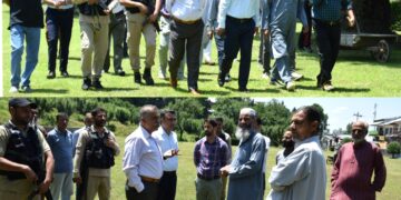 DC reviews Eid-ul-Adha arrangements, Inspects Eidgah Bandipora