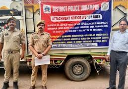 Udhampur Police Attaches Another Property of Bovine Smuggler, worth lakhs