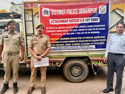 Udhampur Police Attaches Another Property of Bovine Smuggler, worth lakhs