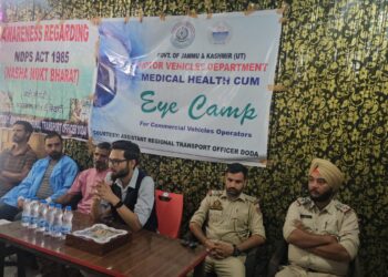 Medical, Eye Check-up & Anti-Drug Awareness Camp Held in Gundoh for Commercial Drivers