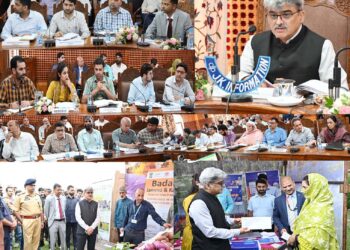 CS Reviews Development Projects, Flagship Govt Schemes at Shopian