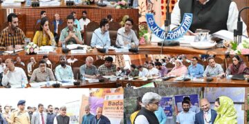 CS Reviews Development Projects, Flagship Govt Schemes at Shopian