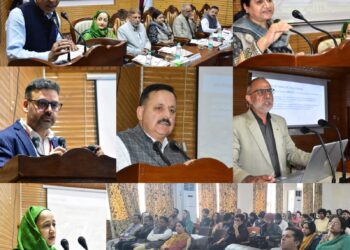Kashmir University, in collaboration with ActionAid India, organized week long program at Gandhi Bhavan