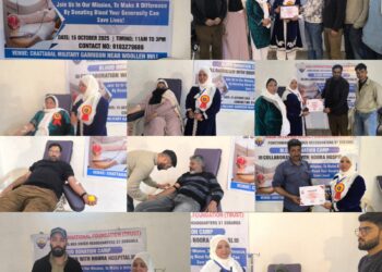 Aqsa International Foundation Organises Blood Donation Camp in Collaboration with Noora Hospital at Military Garrison Chattabal