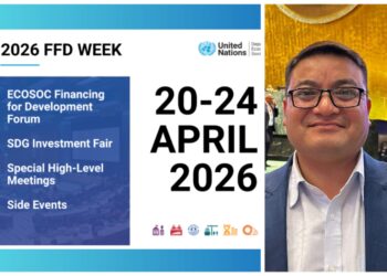 SAARC Journalist Forum President Raju Lama Participating in High-Level UN Financing Forum