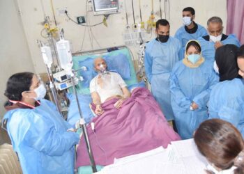 Health Minister Visits Ailing Father of MP Er. Rashid at SMHS Hospital