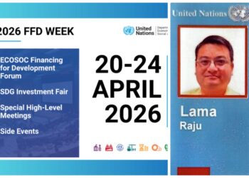 SAARC Journalist Forum President Raju Lama Participates in UN Development Financing Forum