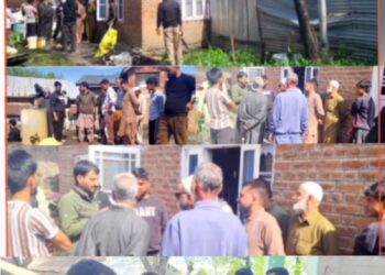 Imran Shah Visits Fire-Affected Families at Brakpora, Urges Immediate Relief and Rehabilitation