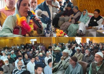 Sakeena Itoo holds Public Outreach Camp at Yaripora; Reviews Muharram Arrangements at Shahoo